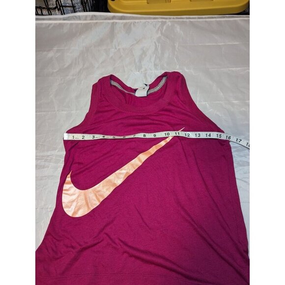 Nike Dri -Fit Magenta Swoosh Racerback Tank Top Size Small - Picture 8 of 10